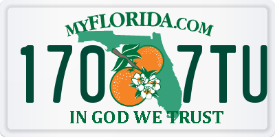 FL license plate 1707TU
