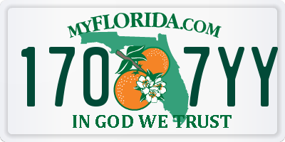 FL license plate 1707YY