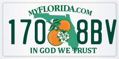 FL license plate 1708BV