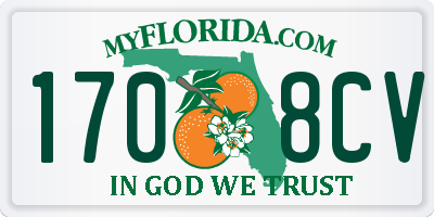 FL license plate 1708CV