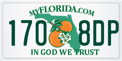 FL license plate 1708DP