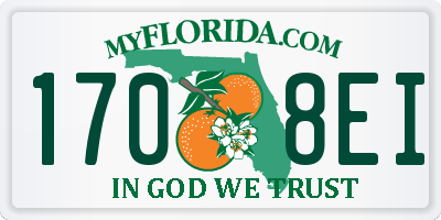 FL license plate 1708EI
