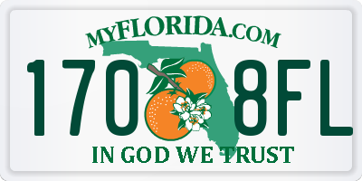 FL license plate 1708FL