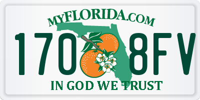 FL license plate 1708FV