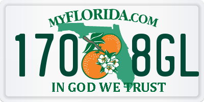 FL license plate 1708GL