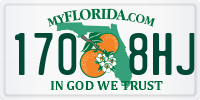 FL license plate 1708HJ