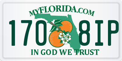 FL license plate 1708IP
