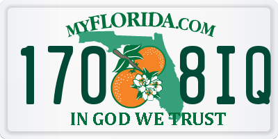 FL license plate 1708IQ