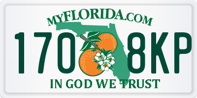 FL license plate 1708KP