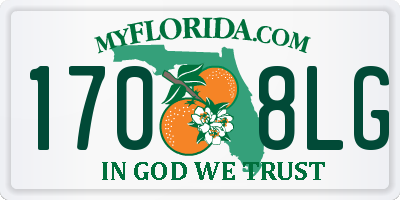 FL license plate 1708LG