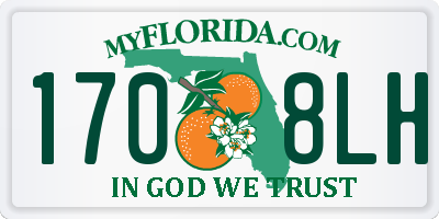 FL license plate 1708LH