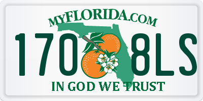 FL license plate 1708LS