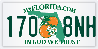 FL license plate 1708NH