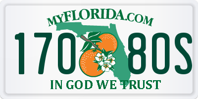 FL license plate 1708OS