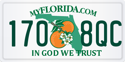 FL license plate 1708QC