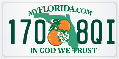FL license plate 1708QI