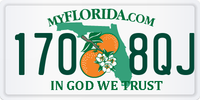 FL license plate 1708QJ