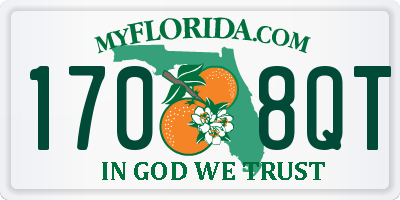 FL license plate 1708QT
