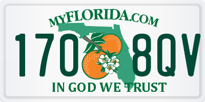 FL license plate 1708QV