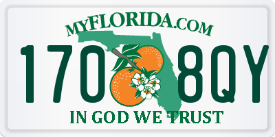 FL license plate 1708QY
