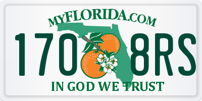 FL license plate 1708RS