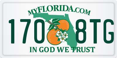 FL license plate 1708TG