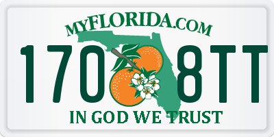 FL license plate 1708TT