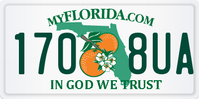 FL license plate 1708UA