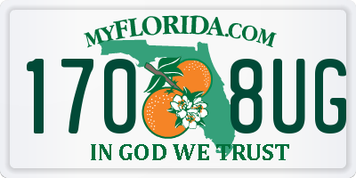 FL license plate 1708UG