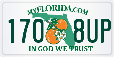 FL license plate 1708UP