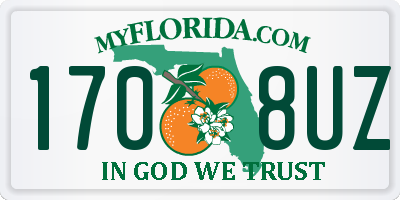 FL license plate 1708UZ