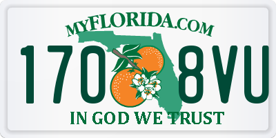 FL license plate 1708VU