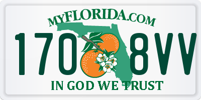 FL license plate 1708VV
