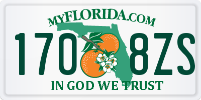 FL license plate 1708ZS