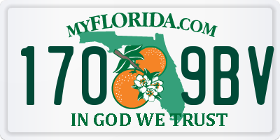 FL license plate 1709BV