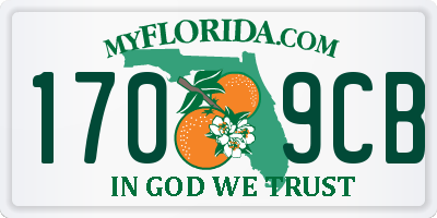 FL license plate 1709CB