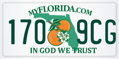 FL license plate 1709CG