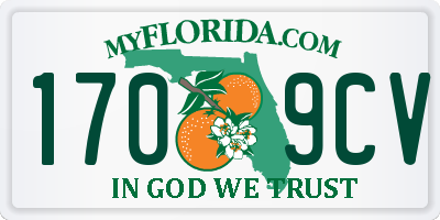 FL license plate 1709CV