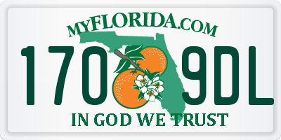 FL license plate 1709DL
