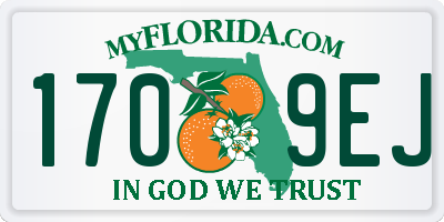 FL license plate 1709EJ