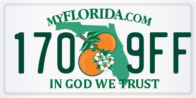 FL license plate 1709FF