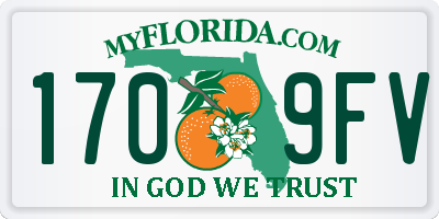 FL license plate 1709FV
