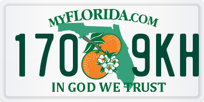 FL license plate 1709KH