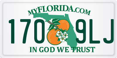 FL license plate 1709LJ