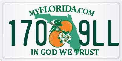 FL license plate 1709LL