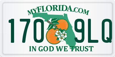 FL license plate 1709LQ