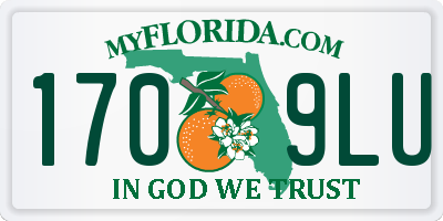 FL license plate 1709LU