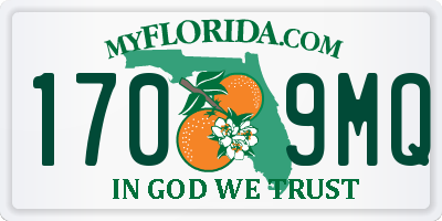 FL license plate 1709MQ