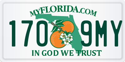 FL license plate 1709MY