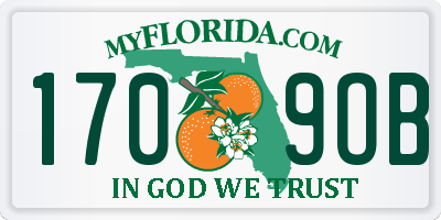 FL license plate 1709OB